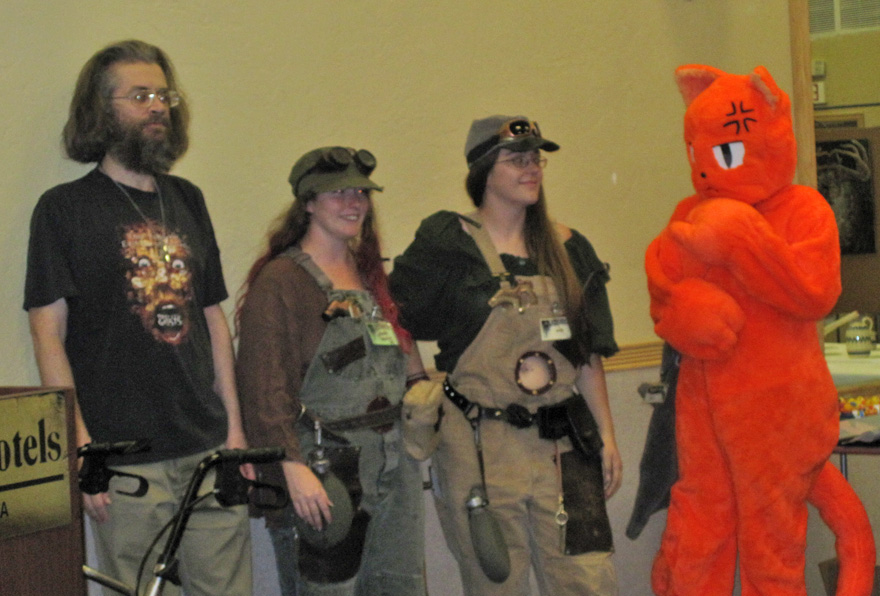 Contestants taking a bow